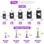 170Pcs Auto Car U-Clip U Nut and Screw Assortment Kit for Dash Door Panel Interior SAE 170Pcs Auto Car U-Clip U Nut and Screw Assortment Kit for Dash Door Panel Interior SAE
