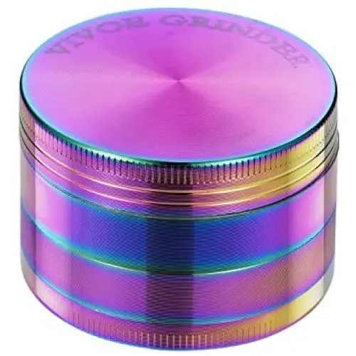 Grinder - 4 Pieces Zinc Alloy Pollen Rainbow Grinders Spice Grinder Colorful Metal Crusher with magnetic top (52mm(2inch)) Grinder - 4 Pieces Zinc Alloy Pollen Rainbow Grinders Spice Grinder Colorful Metal Crusher with magnetic top (52mm(2inch))