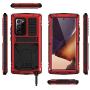 Compatible with Samsung Galaxy Note 20 Metal Case,Military Grade Drop Tested Heavy Duty Full Body Protective with Screen Protector Built-in Shockproof Dustproof Case(Note20 Red)