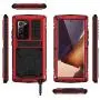 Compatible with Samsung Galaxy Note 20 Metal Case,Military Grade Drop Tested Heavy Duty Full Body Protective with Screen Protector Built-in Shockproof Dustproof Case(Note20 Red)