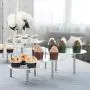 MyGift 6-Piece Set Round Clear Acrylic Server Dessert & Bakery Display Riser Stands MyGift 6-Piece Set Round Clear Acrylic Server Dessert & Bakery Display Riser Stands