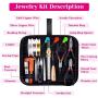 Jewelry Making Kits for Adults, Shynek Jewelry Making Supplies Kit with Jewelry Making Tools, Earring Charms, Jewelry Wires, Jewelry Findings and Helping Hands for Jewelry Making and Repair