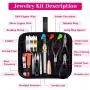 Jewelry Making Kits for Adults, Shynek Jewelry Making Supplies Kit with Jewelry Making Tools, Earring Charms, Jewelry Wires, Jewelry Findings and Helping Hands for Jewelry Making and Repair