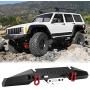 Drfeify Crawler Car Bumper, RC Car Metal Rear Bumper Spare Parts for HPI/TRX-4/SCX10/SCX10 II RC Car(Black)