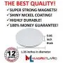 Strong Magnets Rare Earth Neodymium: N52 Disc Super Permanent Metal Round, 1.26''DX0.06''H, Powerful Pull Force, 12 Piece | Heavy Duty, Fridge Door, Garage, Kitchen, Science, Craft, Art, Office, Therapy Strong Magnets Rare Earth Neodymium: N52 Disc Super Permanent Metal Round, 1.26''DX0.06''H, Powerful Pull Force, 12 Piece | Heavy Duty, Fridge Door, Garage, Kitchen, Science, Craft, Art, Office, Therapy