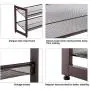 SONGMICS 2-Tier Stackable Metal Shoe Rack Flat & Slant Adjustable Shoe Organizer Shelf for Closet Bedroom & Entryway Bronze ULMR02A SONGMICS 2-Tier Stackable Metal Shoe Rack Flat & Slant Adjustable Shoe Organizer Shelf for Closet Bedroom & Entryway Bronze ULMR02A