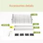 SINGAYE 4 Tier Adjustable Wire Shelving Metal Storage Rack for Laundry Bathroom Kitchen 530Lbs Capacity 13.4'' D x 23.2'' W x 47.2'' H Silver