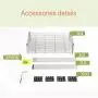 SINGAYE 4 Tier Adjustable Wire Shelving Metal Storage Rack for Laundry Bathroom Kitchen 530Lbs Capacity 13.4'' D x 23.2'' W x 47.2'' H Silver SINGAYE 4 Tier Adjustable Wire Shelving Metal Storage Rack for Laundry Bathroom Kitchen 530Lbs Capacity 13.4'' D x 23.2'' W x 47.2'' H Silver