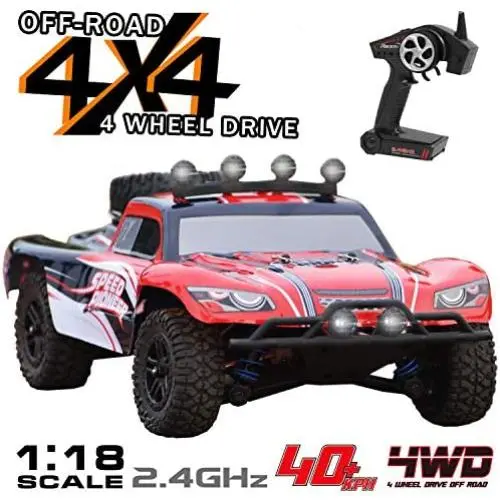 VOLANTEXRC RC Truck 1:18 Scale 4WD Off-Road Remote Control Car Short Course 30mph High Speed All Terrain RC Vechicle RTR for Kids or Adults, Boys or Girls (785-2) VOLANTEXRC RC Truck 1:18 Scale 4WD Off-Road Remote Control Car Short Course 30mph High Speed All Terrain RC Vechicle RTR for Kids or Adults, Boys or Girls (785-2)