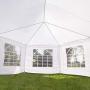 Outsunny 22 x 16 ft Canopy Party Event Tent with 2 Pull-Back Doors, Column-Less Event Space, & 8 Cathedral Windows