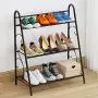 MTB 3-Tier Indoor/Outdoor Metal Plant Stand, Flower Rack, Plant Display, Bakers Rack Stand Shelf, Shoe Organizer, Multifunctional Utility Storage Organizer Pots Holder, Cold Grey MTB 3-Tier Indoor/Outdoor Metal Plant Stand, Flower Rack, Plant Display, Bakers Rack Stand Shelf, Shoe Organizer, Multifunctional Utility Storage Organizer Pots Holder, Cold Grey