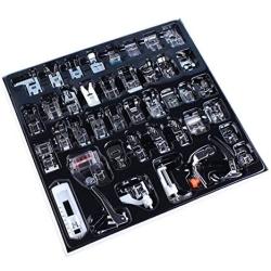 DIYARTS 42PCS Presser Feet Set Professional Domestic Sewing Foot Presser Sewing Parts for Singer, Brother, Kenmore, Babylock Elna,Toyota, Simplicity and Low Shank Sewing Machines