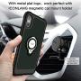 ICONFLANG Compatible Phone Case for iPhone Xs Max 6.5'' with Ring Kickstand 360 Degree Rotating Drop Airbag Protection Shock Absorption Case [Compatible Magnetic Car Mount case] (Dark Green)