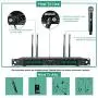 Wireless Microphone System, Phenyx Pro 8-Channel UHF Cordless Mic Set with Eight Handheld Mics, Fixed Frequency, All Metal Build, Long Range 260ft, Ideal for Karaoke,Church,Events (PTU-4000A) Wireless Microphone System, Phenyx Pro 8-Channel UHF Cordless Mic Set with Eight Handheld Mics, Fixed Frequency, All Metal Build, Long Range 260ft, Ideal for Karaoke,Church,Events (PTU-4000A)