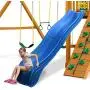Swing-N-Slide Ws 5032 Olympus Wave Slide 2Piece Plastic Slide for 5 Decks, Blue