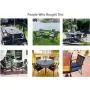 Top Space 4 Piece Metal Outdoor Wrought Iron Patio Furniture,Dinning Chairs Set with Arms and Seat Cushions (4 PC, White) Top Space 4 Piece Metal Outdoor Wrought Iron Patio Furniture,Dinning Chairs Set with Arms and Seat Cushions (4 PC, White)