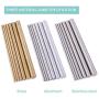 Swpeet 21Pcs Metal Round Rods Kit, 3 Kinds of Metal Materials Including Stainless Steel, Brass and Aluminum Perfect for for DIY Craft Tool - Diameter 2mm-8mm Length 100mm