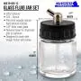 Master Airbrush (Pack of 10) TB-003 Empty 3/4 Ounce (22cc) Glass Jar Bottles with 60° Down Angle Adaptor Lid Assembly - Fits Single-Action Siphon Feed Airbrushes, Use with Master Badger Paasche, Iwata Master Airbrush (Pack of 10) TB-003 Empty 3/4 Ounce (22cc) Glass Jar Bottles with 60° Down Angle Adaptor Lid Assembly - Fits Single-Action Siphon Feed Airbrushes, Use with Master Badger Paasche, Iwata