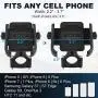 ILM Upgraded Bike Motorcycle Phone Mount Aluminum Bicycle Cell Phone Holder Accessories Fits iPhone X Xs 7 7 Plus 8 8 Plus iPhone 6s 6s Plus Galaxy S7 S6 S5 Holds Phones up to 3.7'' Wide (Black) ILM Upgraded Bike Motorcycle Phone Mount Aluminum Bicycle Cell Phone Holder Accessories Fits iPhone X Xs 7 7 Plus 8 8 Plus iPhone 6s 6s Plus Galaxy S7 S6 S5 Holds Phones up to 3.7'' Wide (Black)