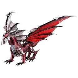 Piececool 3D Metal Model Kits-Black Dragon King, DIY 3D Metal Puzzle for Adults, Great Birthday Gifts