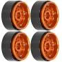 VGEBY 4pcs RC Rims 1.9in, Metal Beadlock Wheel Hub Rim Set Simulation CNC fit for 1/10 RC Car Climbing Car Accessory VGEBY 4pcs RC Rims 1.9in, Metal Beadlock Wheel Hub Rim Set Simulation CNC fit for 1/10 RC Car Climbing Car Accessory