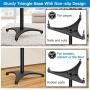 PERLESMITH Speaker Stands Extend 30-45 Inch with Upgraded Cable Management, Hold Satellite, Small Bookshelf & Bluetooth Speakers up to 8lbs(i.e. Vizio, Polk, Bose, JBL, Sony & Samsung) -1 Pair