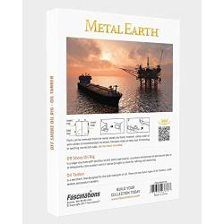 Fascinations Metal Earth Off Shore Oil Rig & Oil Tanker Gift Box Set 3D Metal Model Kit