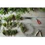 KBHOME 5 Pieces Metal Wire Wreath Frame Black Ring for Christmas Decoration Door Craft