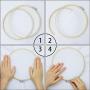 Similane 12 Pieces 6 Inch Embroidery Hoops Bamboo Circle Cross Stitch Hoop Ring for Embroidery and Cross Stitch