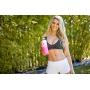 Hydro Cell Stainless Steel Water Bottle w/ Straw & Wide Mouth Lids (40oz 32oz 24oz 18oz) - Keeps Liquids Hot or Cold with Double Wall Vacuum Insulated Sweat Proof Sport Design (White/Pink 24 oz)