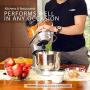 VIVOHOME 3 in 1 Electric 650W Multi-functional 6-Speed Tilt-Head Kitchen Stand Mixer Meat Grinder Juice Blender with 6 Quart Stainless Steel Bowl Silver ETL Listed