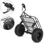 Woyisisi RC Trailer, RC Metal Bucket Trailer Simulation Trailing Car for TRX4 D90 SCX10 CC01 1/10 DIY Parts(Black) Woyisisi RC Trailer, RC Metal Bucket Trailer Simulation Trailing Car for TRX4 D90 SCX10 CC01 1/10 DIY Parts(Black)