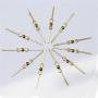 Waltz&F 300pcs Chandelier Connectors Clips Pins for Fastening Crystals Parts Bowtie, Chandelier Replacements (30mm-300pcs, Golden)
