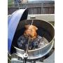 onlyfire Universal Stainless Steel Charcoal Kettle Rotisserie Ring Kit for Weber 2290 and Other Models