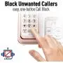 PANASONIC Expandable Cordless Phone System with Link2Cell Bluetooth, Voice Assistant, Answering Machine and Call Blocking - 2 Cordless Handsets - KX-TGD562G (Rose Gold/White) PANASONIC Expandable Cordless Phone System with Link2Cell Bluetooth, Voice Assistant, Answering Machine and Call Blocking - 2 Cordless Handsets - KX-TGD562G (Rose Gold/White)