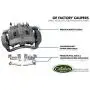 Callahan CCK03831 [2] FRONT Premium Semi-Loaded Red Coated Caliper Pair + Hardware Brake Kit