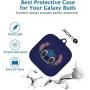 Stitch Silicone Case for Samsung Galaxy Buds Live, 5 in 1 Silicone Accessories Set Protective Cover,Silicone Case/Keychain/Carabiner/Metal dust Sticker/Cleaning Brush