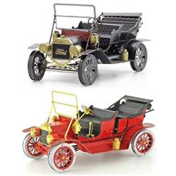 fascinations Metal Earth 3D Metal Model Kits Ford Set of 2 - 1908 Model T Red and Green