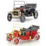 fascinations Metal Earth 3D Metal Model Kits Ford Set of 2 - 1908 Model T Red and Green