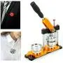 DNYSYSJ Button Maker Machine, 25mm Button Maker Hand Pressure Rotary Badge Machine+100 Making Badges Circle Button Part DNYSYSJ Button Maker Machine, 25mm Button Maker Hand Pressure Rotary Badge Machine+100 Making Badges Circle Button Part
