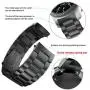 BaiHui Compatible with Galaxy Watch Bands 46mm/Gear S3 Bands Classic/Frontier Metal Link Band - Black