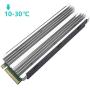 NVMe M.2 Aluminum Heatsink Cooler for 2280 M2 SSD Heat Sink with Silicone Thermal Pad (Silver)