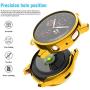 Compatible for Samsung Galaxy Active 2 Watch Band 40mm with [2 Pack] Case, Mesh Loop Replacement Bracelet Strap + Soft TPU Bumper Screen Protector Cover for Samsung Active 2