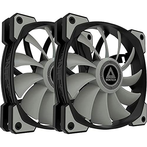 MONTECH AIR Fan P120, 120mm Fan 2 in 1, 4Pin PWM, Durable Low Noise FDB System, High Cooling Performance, High Performance Fan Blades, Proprietary Enhanced Fan Frame