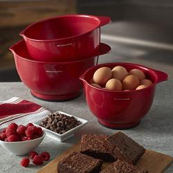 KitchenAid Classic Mixing Bowls, Set of 3, Empire Red