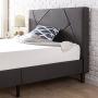 ZINUS Judy Upholstered Platform Bed Frame / Mattress Foundation / Wood Slat Support / No Box Spring Needed / Easy Assembly, King