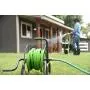Yard Butler Handy Reel Easy Winding Heavy Duty Metal Garden 75’ Water Hose Reel Low Profile Portable Ground Or Wall Mount– IHR-1SLV Hammered Silver Vein