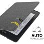 MoKo Case Fits Kindle Paperwhite (10th Generation, 2018 Releases), Lightweight PU Leather Cover Stand Shell with Hand Strap for Amazon Kindle Paperwhite 2018 E-Reader - Gray
