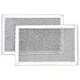 AMI PARTS 5304464105 Filter Microwave Oven Grease Filter [ Packed In Box] Compatible with Frigidaire Stove Replacement - 7-5/8 x 5 x 3/32 inch(2pack)