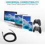 Replacement Cord Headphone Audio Cable Compatible with Sennheiser Momentum, Momentum 2.0, HD1 Headphones, 2.5mm to 3.5mm/6.35mm Headset Replacement Parts (4.6ft/1.4m)